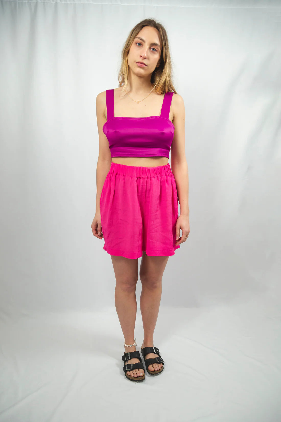 CORFU - Le Crop Top - Rose Magenta