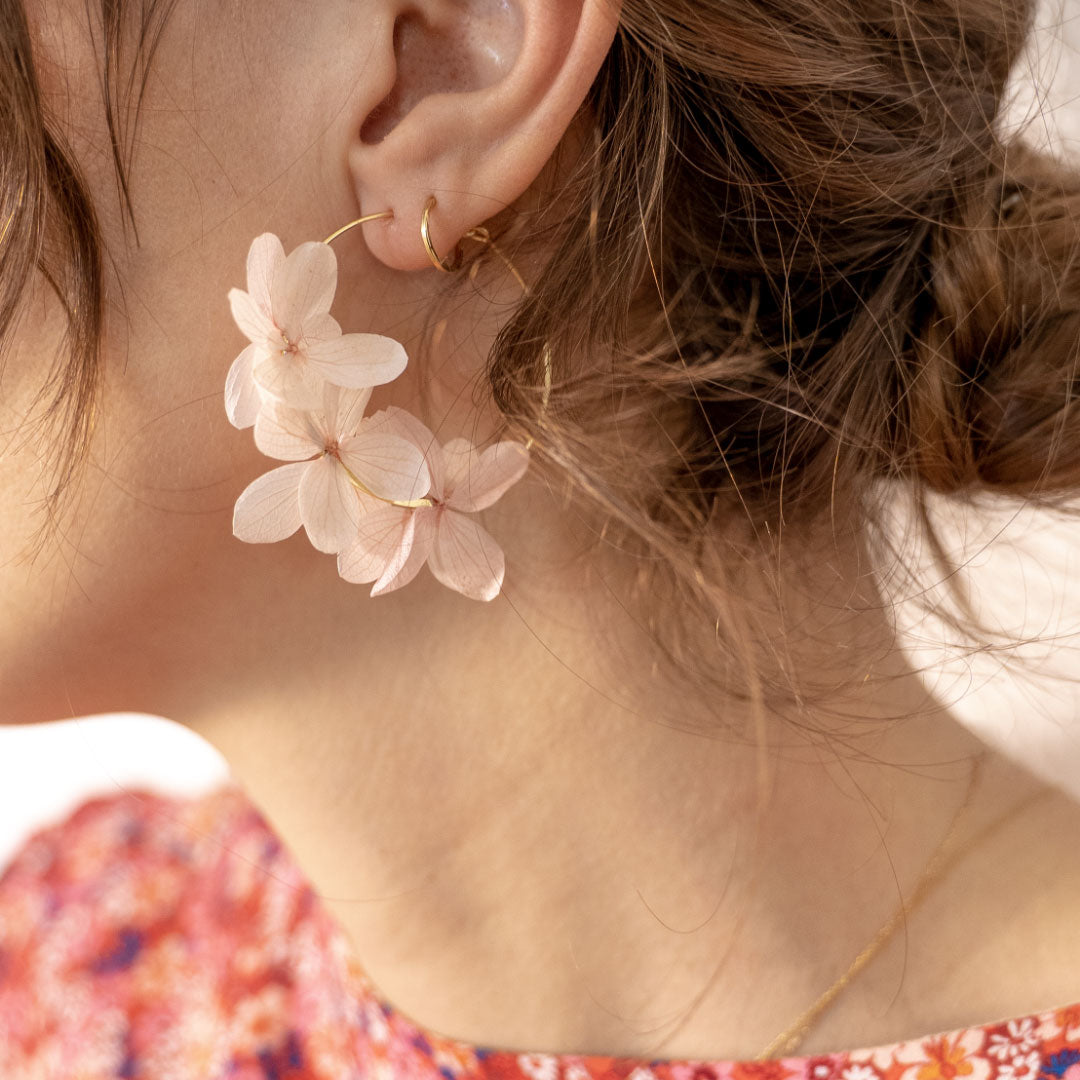 Boucles d’oreilles rose Marie