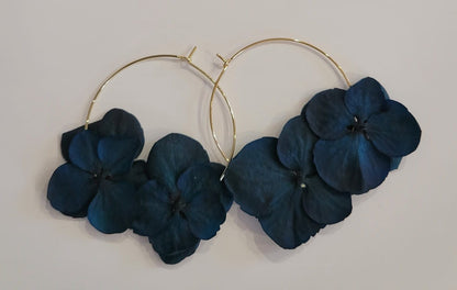 Boucles d’oreilles bleu nuit Marie