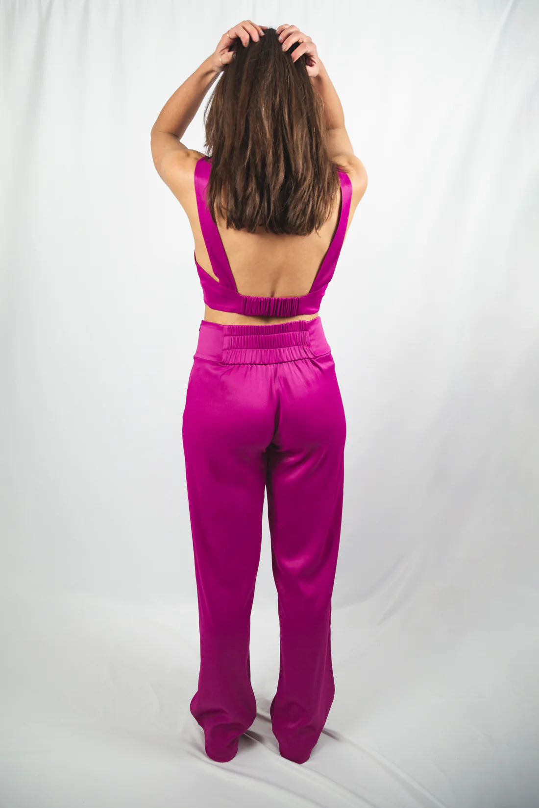 LIPAH - Le Pantalon Droit - Rose Magenta