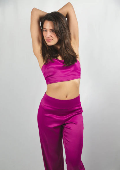 LIPAH - Le Pantalon Droit - Rose Magenta